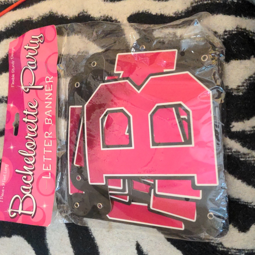 Bachelorette Party Letter Banner